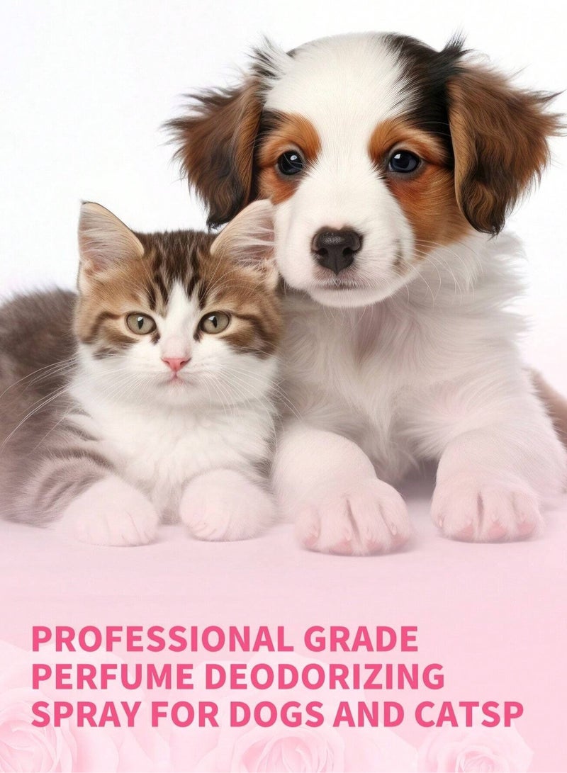 Generic Pet Perfume with Long-Lasting Rose Scent – Eliminates Odors, Softens, and Moisturizes Your Pet's Fur.  - Image 4