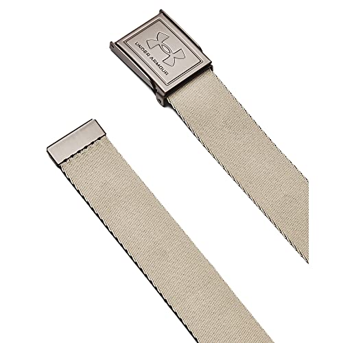 Under Armour Boys' Webbing Belt, (410) Midnight Navy/Khaki Base/Silver, One Size Fits Most - Image 4