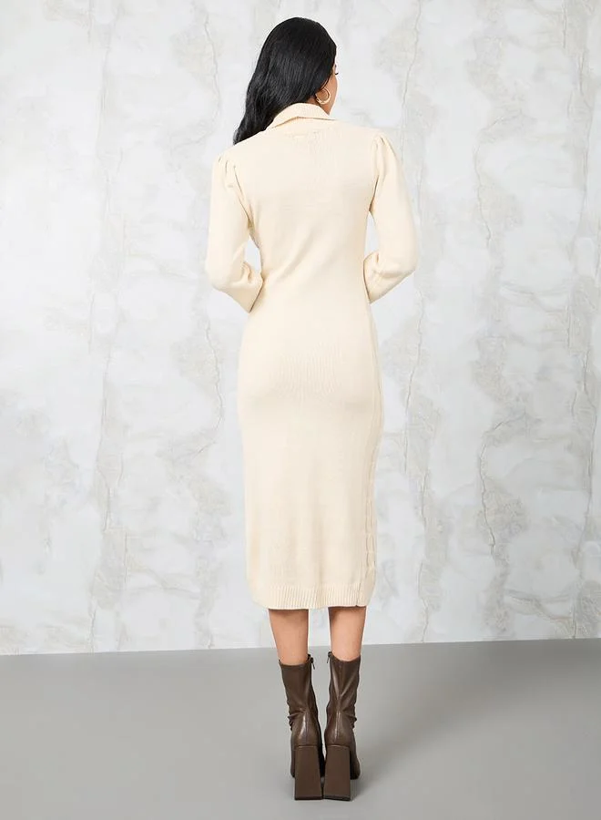 Styli Cable Knit Dress