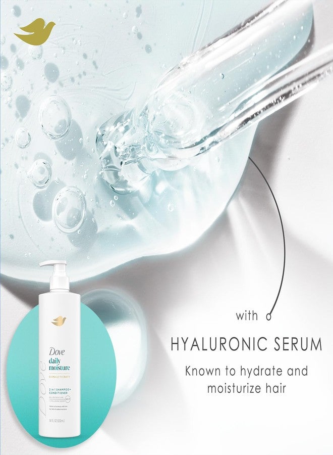 Dove Shampoo & Conditioner 2-in-1 + Dove Beauty Bar Soap 8-Pack - Deep Hydration for Revitalizing Dry Hair and Skin (9-Piece Set) - Image 5