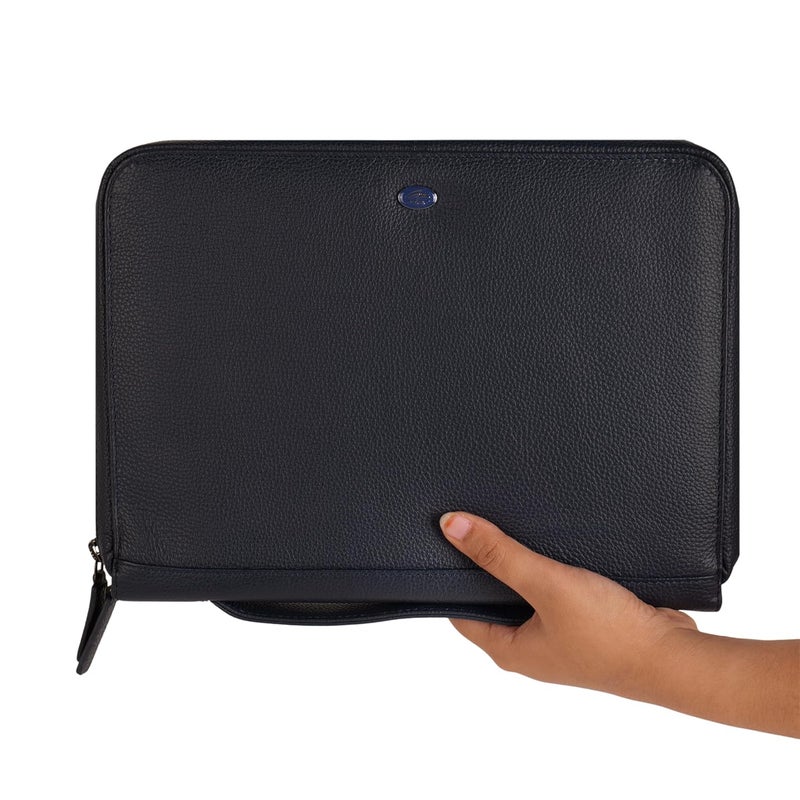 Perf Genuine Leather Portfolio Case | Multipurpose Document Holder, Certificate Folder, iPad & Stationery Organizer | Premium Finish for Office & Travel - Image 4