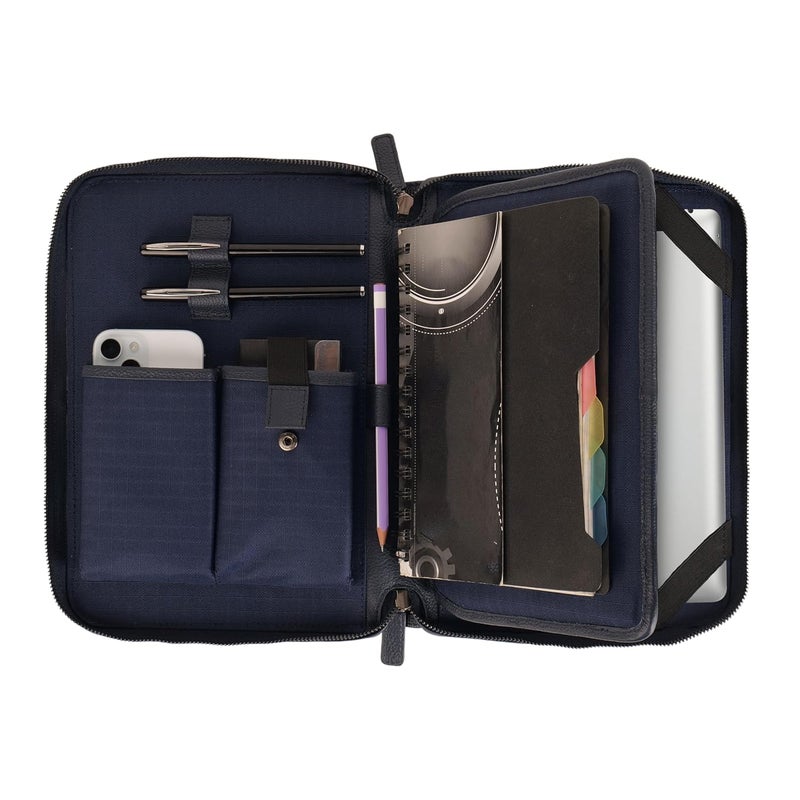 Perf Genuine Leather Portfolio Case | Multipurpose Document Holder, Certificate Folder, iPad & Stationery Organizer | Premium Finish for Office & Travel - Image 5
