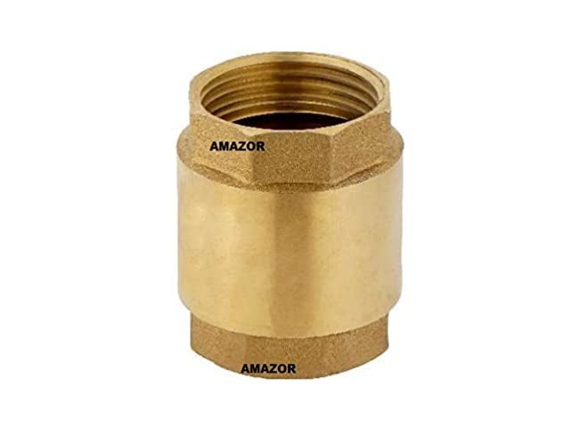 AMAZOR Brass Non Return Valve (1 Inch, Yellow) - Image 5
