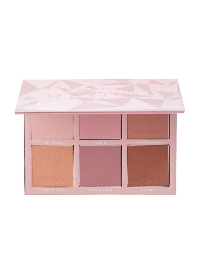 Sigma Beauty - Blush Palette Matte And Shimmer Blush Palette With 6 Hues Vegan, Buttery Soft Pressed Powder Blush Compact - Image 1
