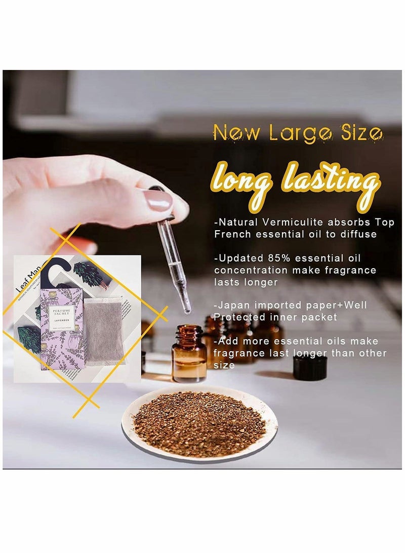 Y&D Apricot Blossom Hanging Sachet Closet Deodorizer 1 Pack 12 Pcs Scent Drawer Freshener Air Scented for Home Car Long Lasting Sachets Smell Goods - Image 3