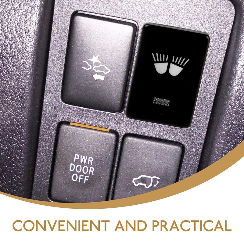 White LED On Off Car Light Switch Push Button Automotive Rocker Switch Replacement - Image 4