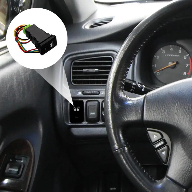 White LED On Off Car Light Switch Push Button Automotive Rocker Switch Replacement - Image 5