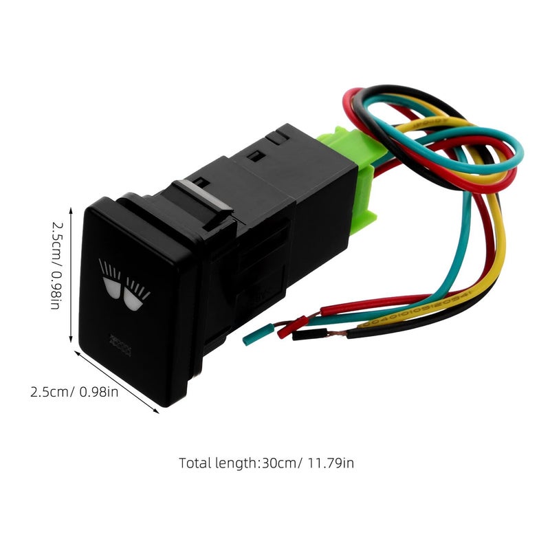 White LED On Off Car Light Switch Push Button Automotive Rocker Switch Replacement - Image 3