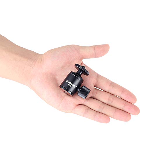 Innorel Mini Tripod Ball Head- B19 Mount Head-Metal Ballhead 360° Pan 90° Tilt Tripods Mount With 3 8" To 1 4" Adapter Cnc Ballheads,Max Load 6.61 Lb For Phone Dlsr Camera Mini Holder - Image 3