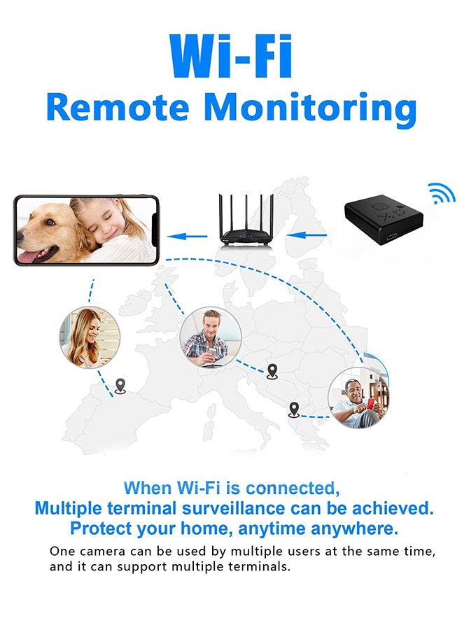 Generic Mini Wifi Camera Full HD 1080P Home Security Camcorder with 128G TF Card, Night Vision Micro Cam Motion Detection Video Voice Recorder  - Image 5