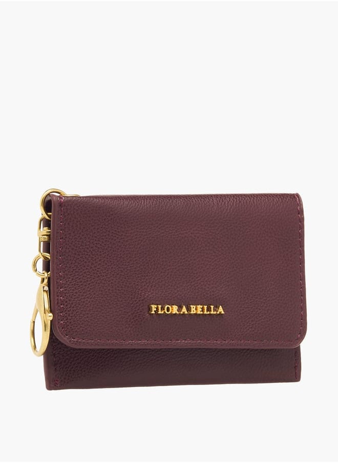 Flora Bella By Shoexpress - Women Solid Wallet with Flap Closure and Lobster Hook - Image 1