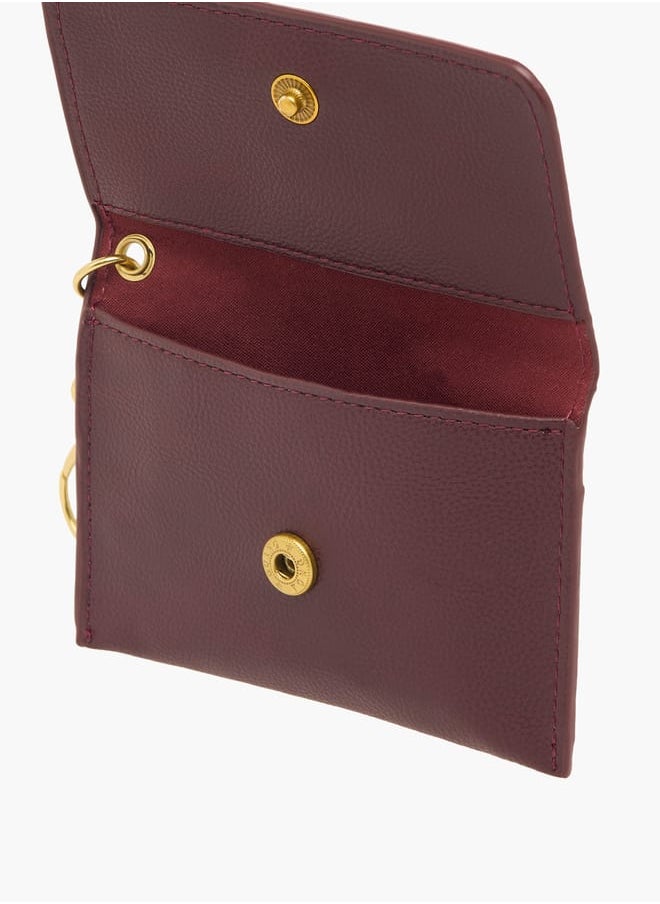 Flora Bella By Shoexpress - Women Solid Wallet with Flap Closure and Lobster Hook - Image 1