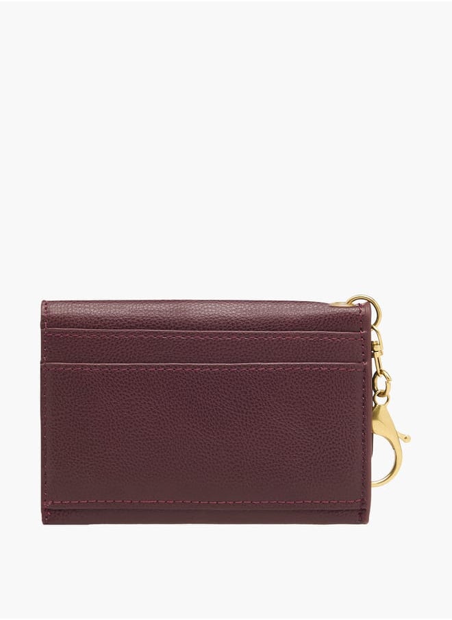 Flora Bella By Shoexpress - Women Solid Wallet with Flap Closure and Lobster Hook - Image 1