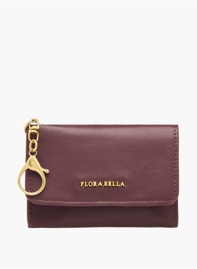 Flora Bella By Shoexpress - Women Solid Wallet with Flap Closure and Lobster Hook - Image 1
