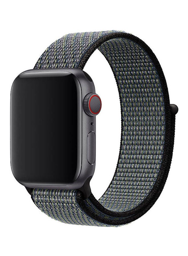 NIBEMINENT Replacement Band For Apple Watch Series 1/2/3/4/5/6/SE Grey/Black - Image 1