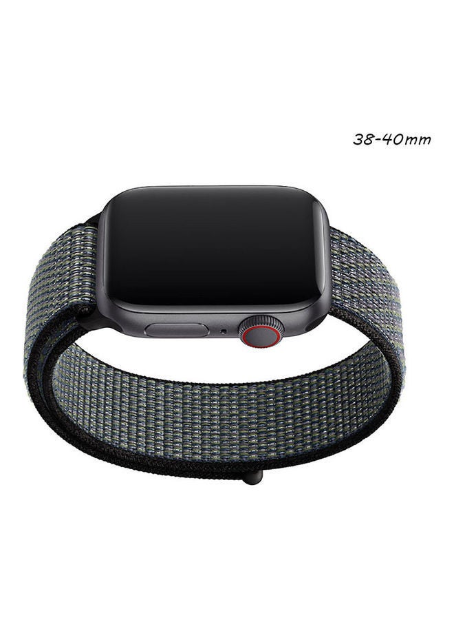 NIBEMINENT Replacement Band For Apple Watch Series 1/2/3/4/5/6/SE Grey/Black - Image 2