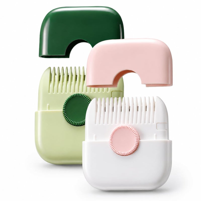 Trimpocket Hair Trimming Comb with Razor Blades, 2-in-1 Hair Cutting & Thinning Tool for Men Women and Kids, Split End Remover, Beard Shaping Comb, Easy Home Haircut Styling Tool - Image 1