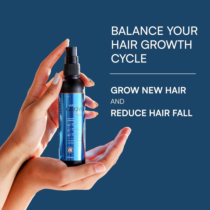 Brinton WellGrow Gold Hair Serum - Potent Anti Hairfall Treatment with 3% Redensyl, 5% Capixyl & 2% Procapil - Lightweight Non-Greasy Formula for Hair Regrowth - 30 ml - Image 2