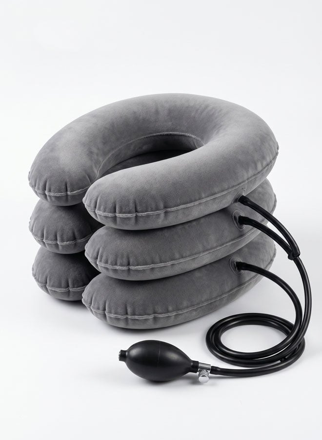 Travel Pillow, Adjustable Flight Pillow, Ergonomic Neck Cushion, With 360° Head Support Lightweight Traveling Pillow for Long Flights Plane, Office, Cars Sleeping & Rest-Deflates flat for easy storage - Image 1