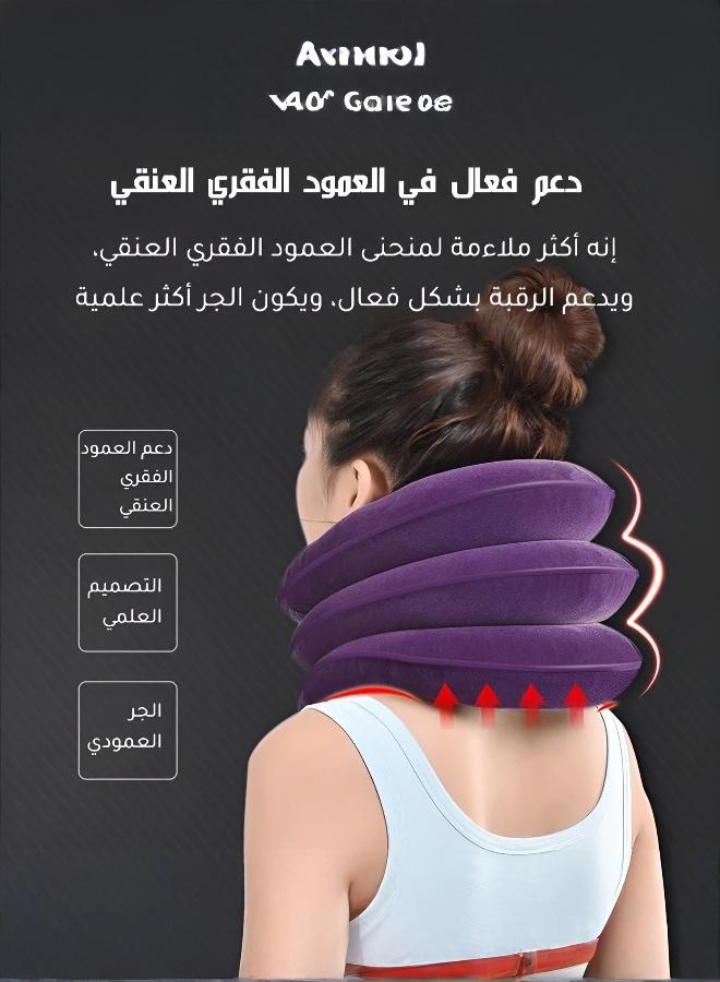 Travel Pillow, Adjustable Flight Pillow, Ergonomic Neck Cushion, With 360° Head Support Lightweight Traveling Pillow for Long Flights Plane, Office, Cars Sleeping & Rest-Deflates flat for easy storage - Image 3
