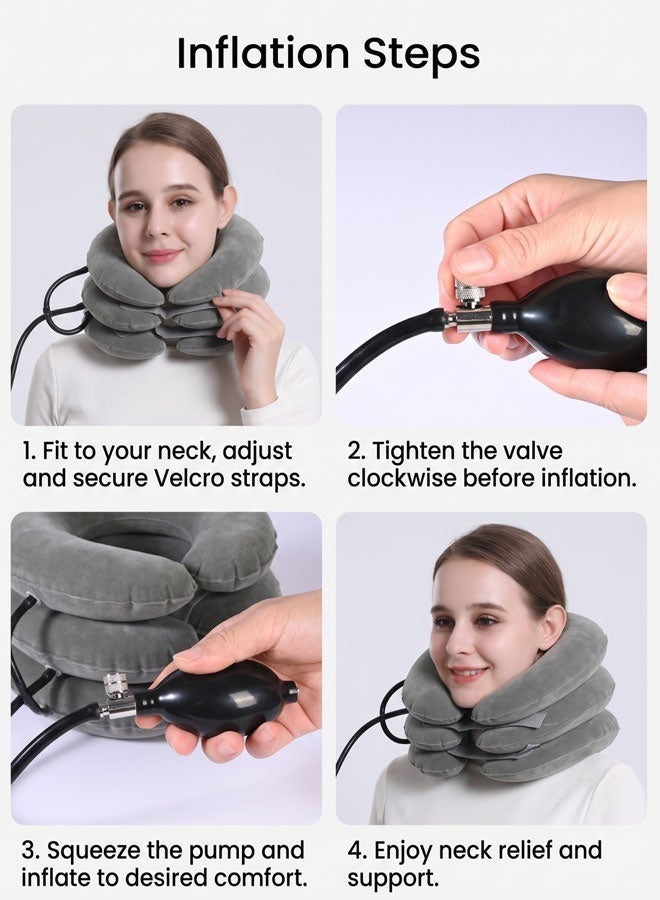 Travel Pillow, Adjustable Flight Pillow, Ergonomic Neck Cushion, With 360° Head Support Lightweight Traveling Pillow for Long Flights Plane, Office, Cars Sleeping & Rest-Deflates flat for easy storage - Image 5