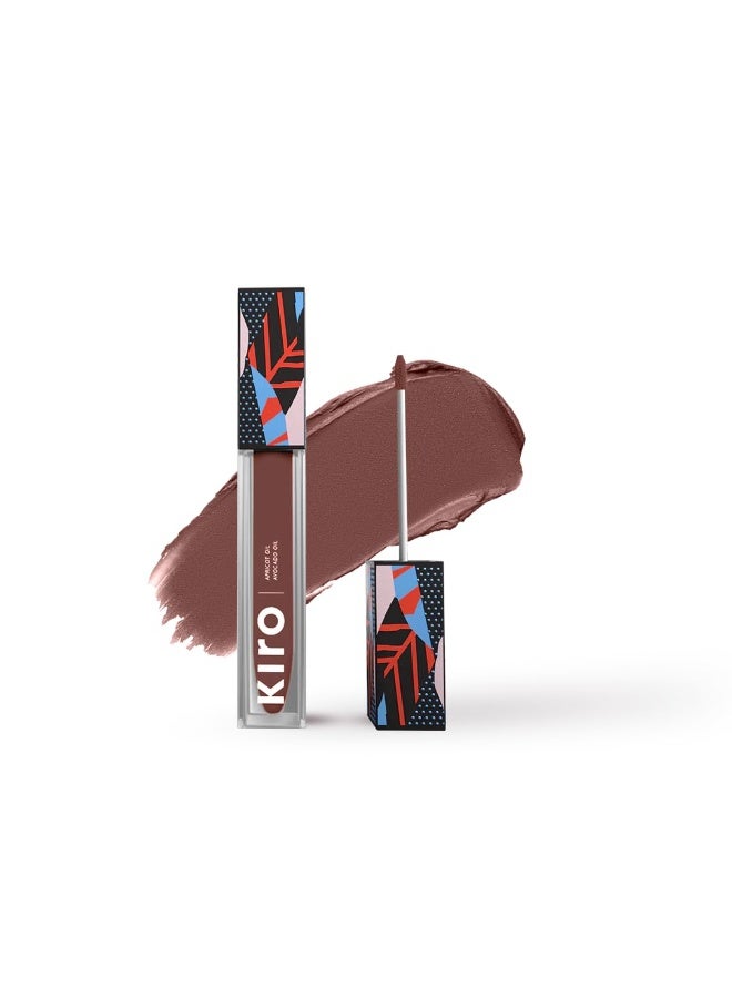 KIRO Airy Matte Liquid Lipstick - Toffee Truffle (Midtone Brown), 5ml | Super-Pigmented, Long-Lasting, hydrating | Waterproof, Smudge-Proof, Lightweight | Infused with Avocado & Apricot Oil - Image 1