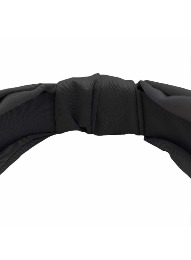 Etercycle Headband for Women, Knotted Wide Headband, Yoga Hair Band Fashion Elastic Hair Accessories for Women and Girls (Black) - Image 4