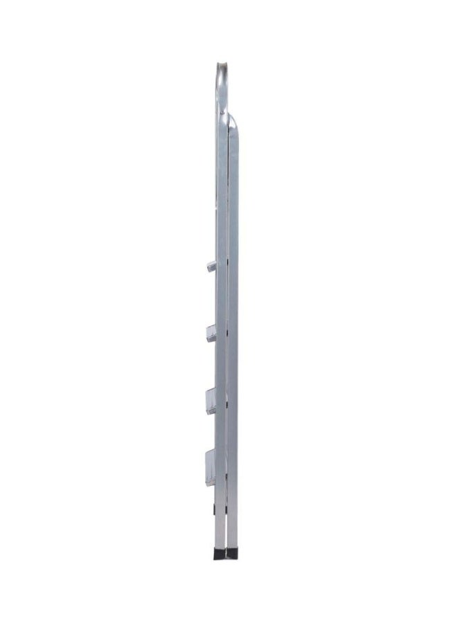 ROBUSTLINE 5 Step Steel Ladder Heavy Duty Steel Ladder Ultra Stable Folding Ladder Steel Ladder For Indoor Outdoor Diy  - Image 2