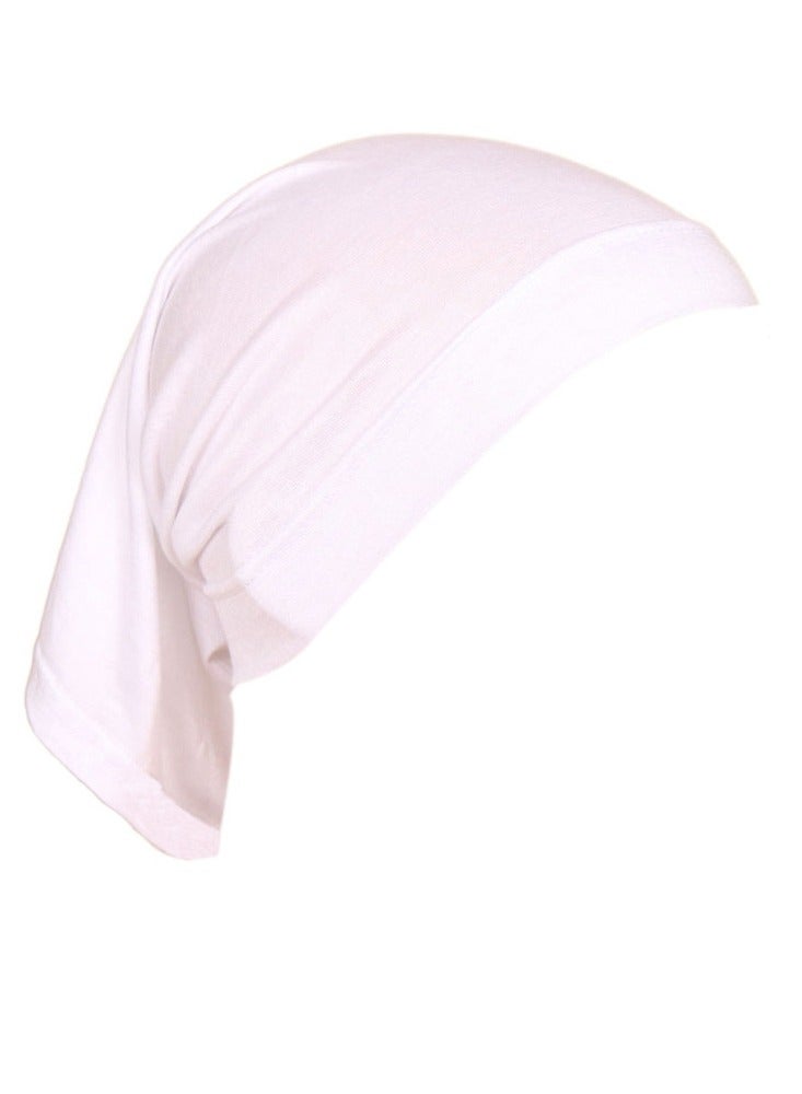 Hijab Undercaps Headwear Hair Cover Inner Beanies Hat Solid Beain Caps for Women  - Image 3