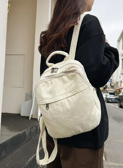 تايك تو شنطة ظهر سادة بسحاب للإغلاق