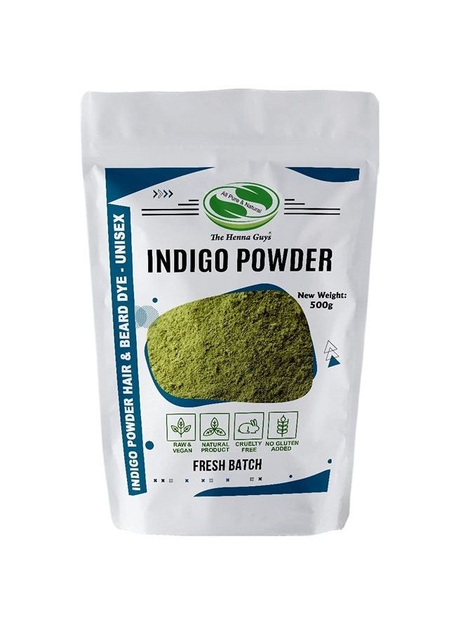 The Henna Guys - 500 Grams INDIGO POWDER For Hair Dye/Color - The Henna Guys - Image 1