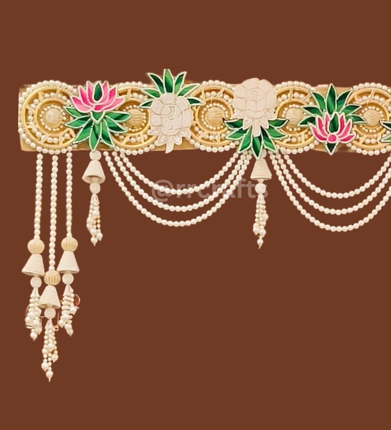 RR Crafts Toran for Decor | Thornam for Entrance Door | Mandir & Pooja Room Toran | Thoran Bandhanwar for Diwali | Bandarwal | 40 inch - Image 4