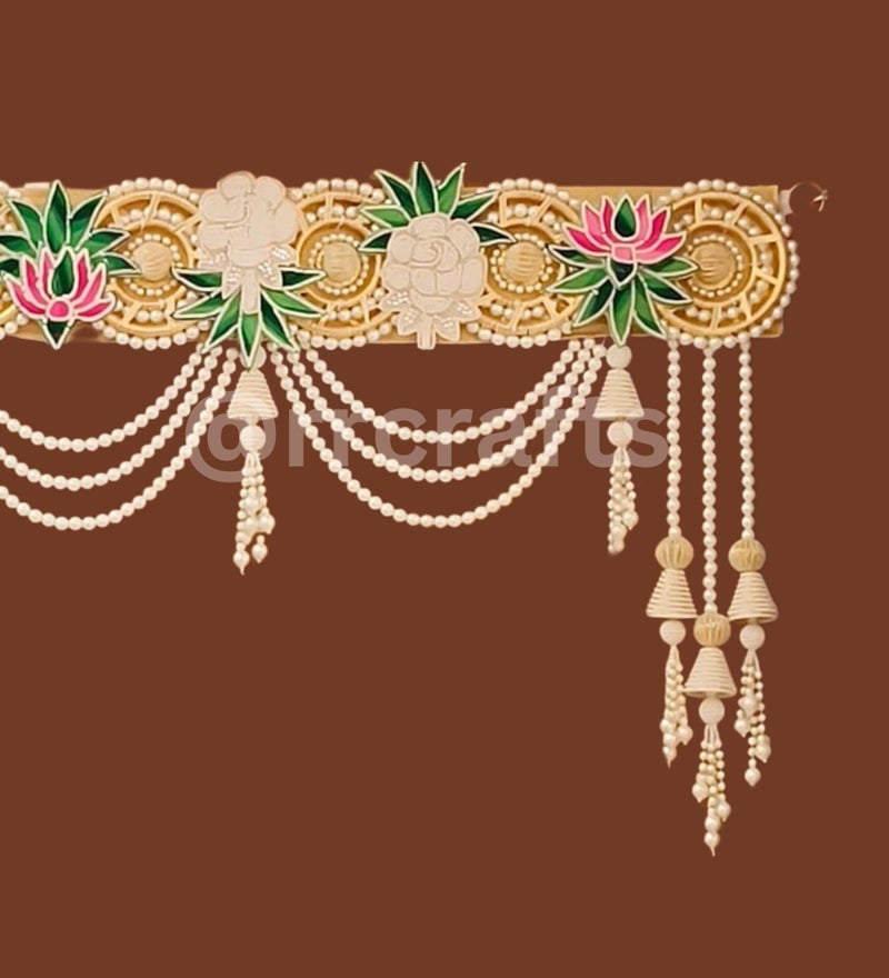 RR Crafts Toran for Decor | Thornam for Entrance Door | Mandir & Pooja Room Toran | Thoran Bandhanwar for Diwali | Bandarwal | 40 inch - Image 5