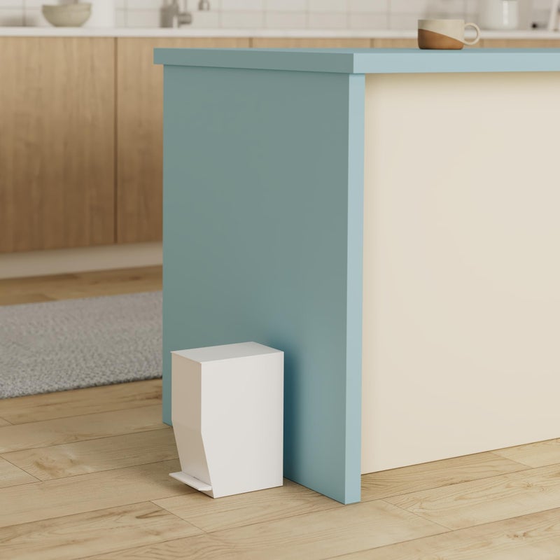 YAMAZAKI Home Tower Sanitary Step Trash Can - Small Space Waste Bin for Bathroom Kitchen - Abs Plastic - 1 Gallon, 3.9 Liters - Image 2