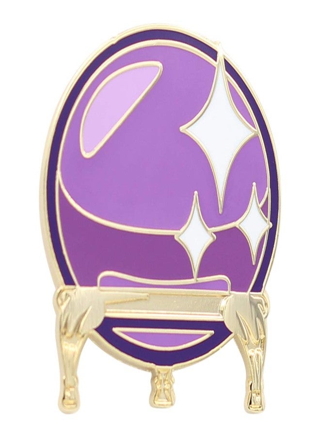 REAL SIC Crystal Ball Enamel Pin - Occult Lapel Pin for Psychics, Indigo Children & The Initiated - Enamel Pin Accessory for Jackets, Backpacks, Hats, Bags & Tops - Image 1