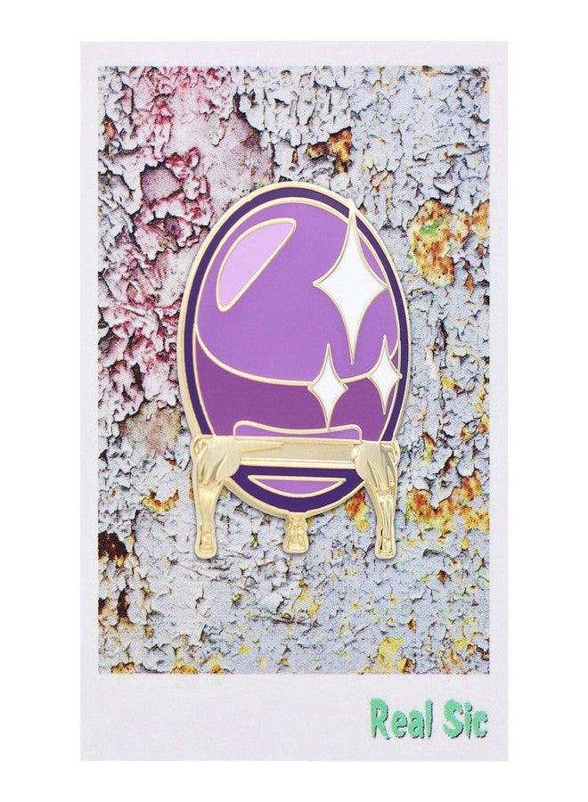 REAL SIC Crystal Ball Enamel Pin - Occult Lapel Pin for Psychics, Indigo Children & The Initiated - Enamel Pin Accessory for Jackets, Backpacks, Hats, Bags & Tops - Image 2