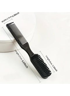 ORiTi Men's Double Sided Hair Brush Nylon Beard Comb Hair Styling Comb For Barber Salon Home Use  - Image 3