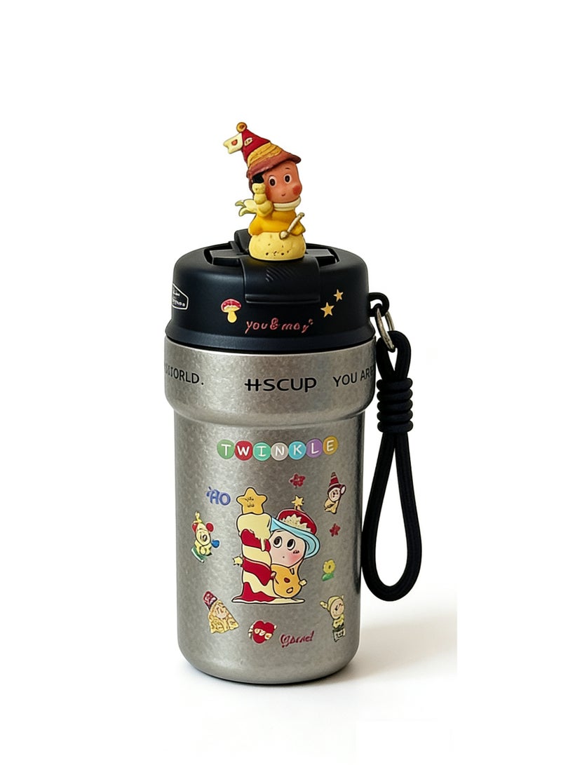 Star Cute Star-Shaped Portable Large-Capacity Stainless Steel Thermos Mug - Image 1