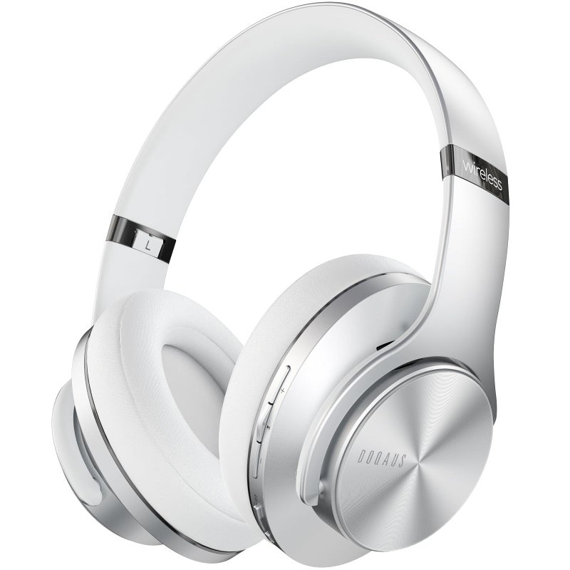 DOQAUS Bluetooth Headphones Over Ear, 90H Playtime, 3 EQ Modes, HiFi Audio, ENC Mic, Reinforced Durable Frame & Soft Earpads for Extended Wear, Phone, PC, Travel - Image 1