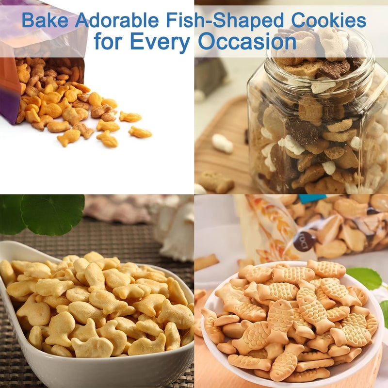 25 Cavity Goldfish Cookie Mold Set Stainless Steel Baking Kitchen Tool - Image 5