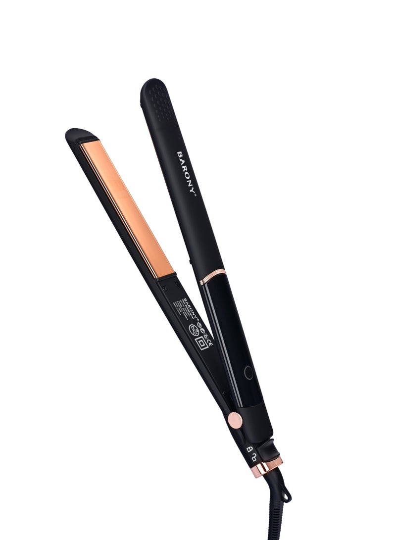 باروني مملس شعر سيراميك نحيف ديجيتال - أسود - Image 1