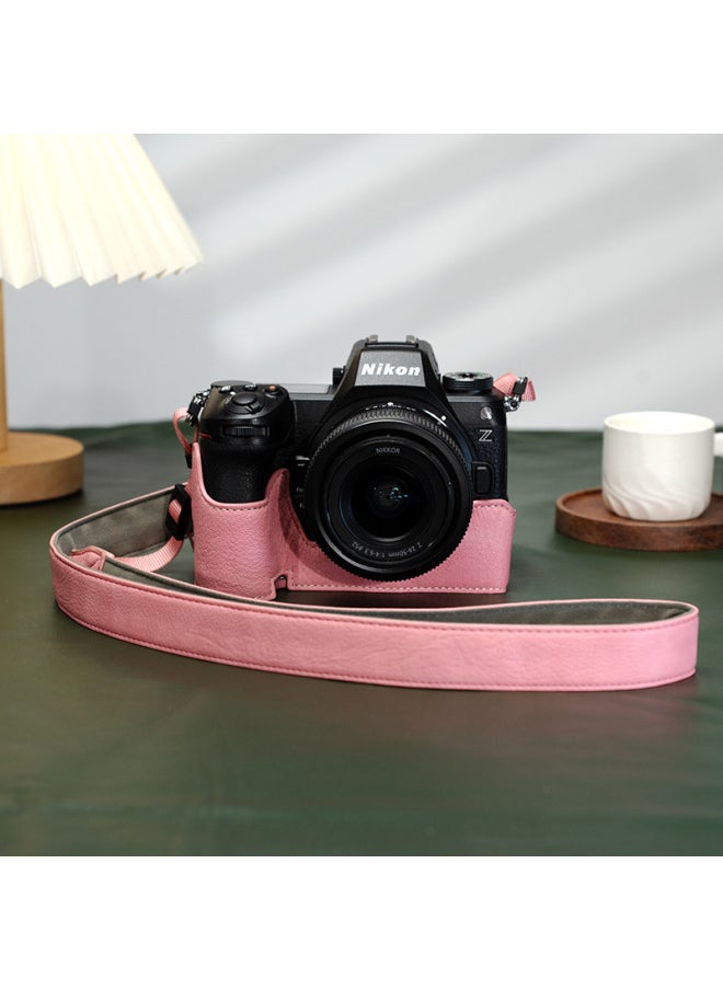 Generic Nikon Z63 Camera Bag Zfc Protective Cover Zfz5z6z7 Camera Cover Z7 Base Z50 Second Generation Leather Cover Accessories-Color:Zfc Green Protective Case  - Image 3