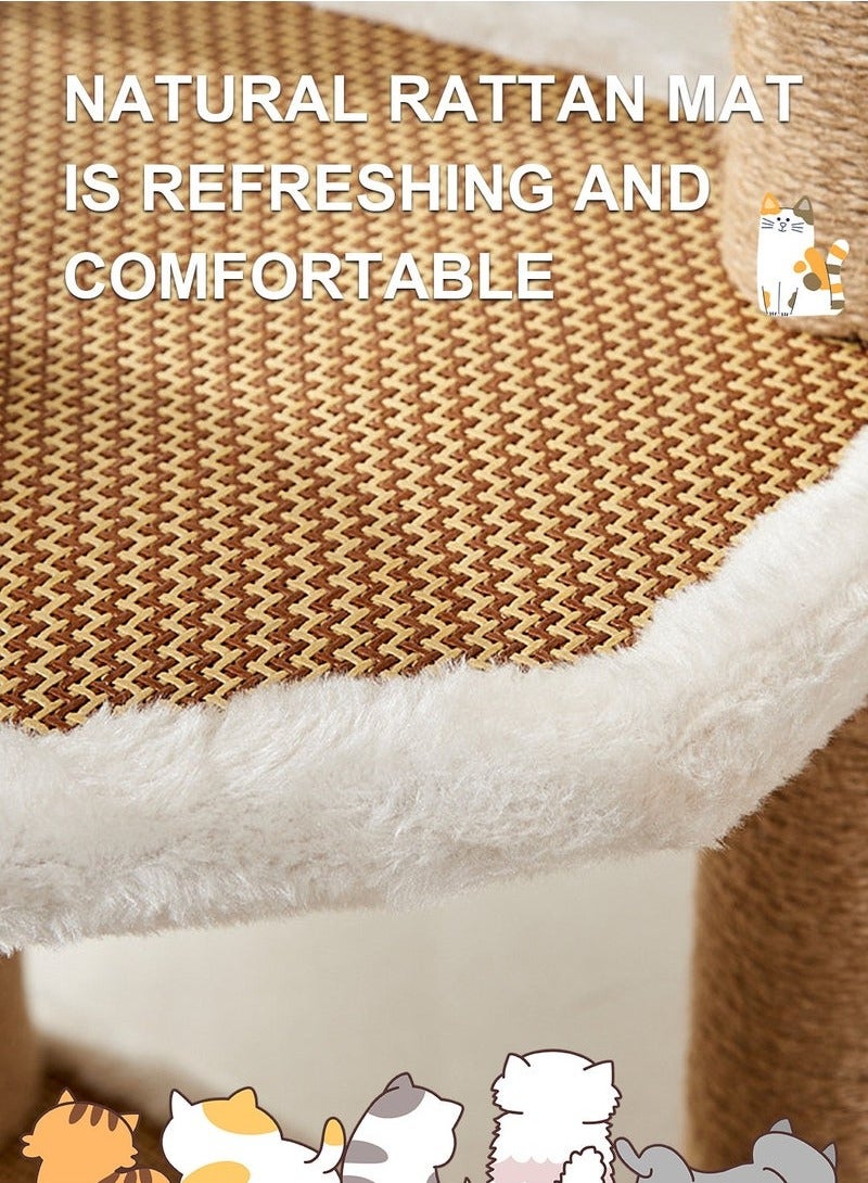 XiuWoo Cat Toys Cat Teaser Wholesale Rattan Mat Cat Supplies Cat Jumping Platform Cat Scratching Post Cat Supplies Jumping Platform Cat Scratching Board Vertical - Image 3