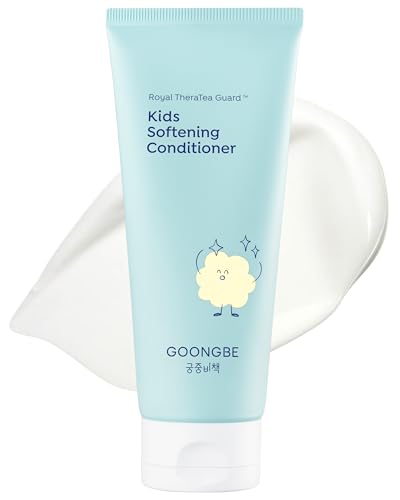 GOONGBE Kids' Softening Hair Conditioner - Korean Kids Glossy Hair Conditioner for Weak, Frizzy and Tangle Prone Hair - Silicone-Free Formula - Allergen Free Scent, 6.76oz. - Image 1