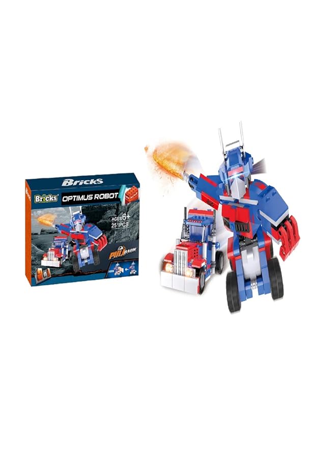 Bricks Blocks Optimus Robot 251Pcs - Image 4