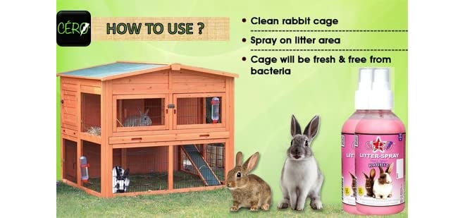 Cero ® Rabbit Litter Spray Decontaminant (200ml) 2PC-Combo - Image 3