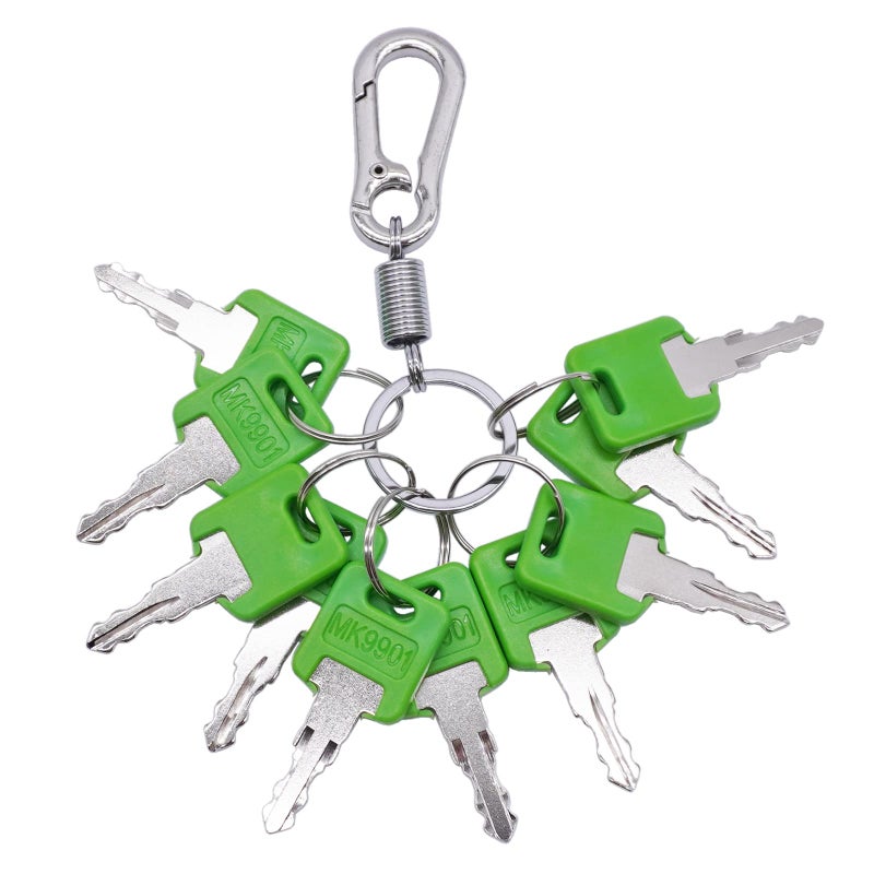 HABIIID 10 Pcs Keys RV MK9901 Compatible with FIC Code 9901 6601 RvMotorhomeMaster Green Key - Image 2