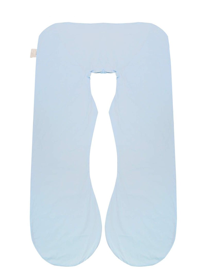 KWLET Pregnancy Pillow Cover/U Shaped Pillow Cover/Pregnancy Pillow Case/Maternity Pillow Case/Pillowcase with Removable Cotton Cover 57x30 Inch for Pregnancy Pillow Blue - Image 1