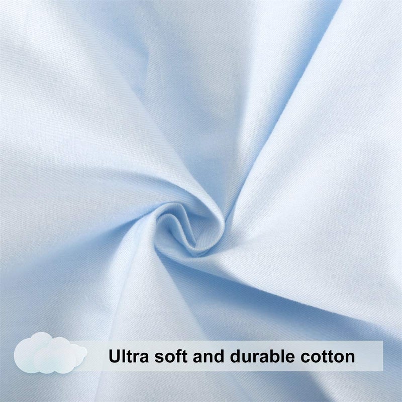 KWLET Pregnancy Pillow Cover/U Shaped Pillow Cover/Pregnancy Pillow Case/Maternity Pillow Case/Pillowcase with Removable Cotton Cover 57x30 Inch for Pregnancy Pillow Blue - Image 2