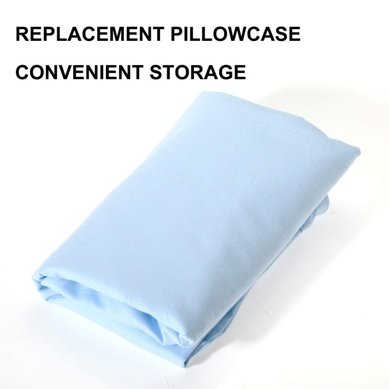 KWLET Pregnancy Pillow Cover/U Shaped Pillow Cover/Pregnancy Pillow Case/Maternity Pillow Case/Pillowcase with Removable Cotton Cover 57x30 Inch for Pregnancy Pillow Blue - Image 4